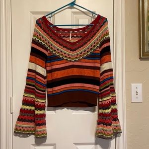 Free People Bell Sleeve Sweater